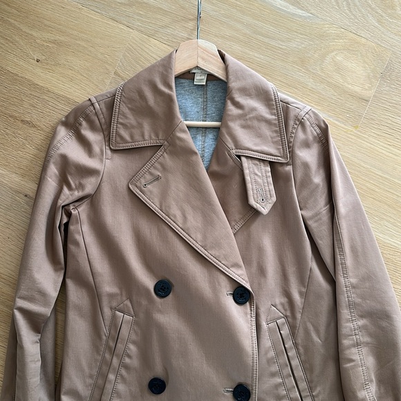 J. Crew Classic Tan Double-Breasted Women's trench Coat - Picture 3 of 11